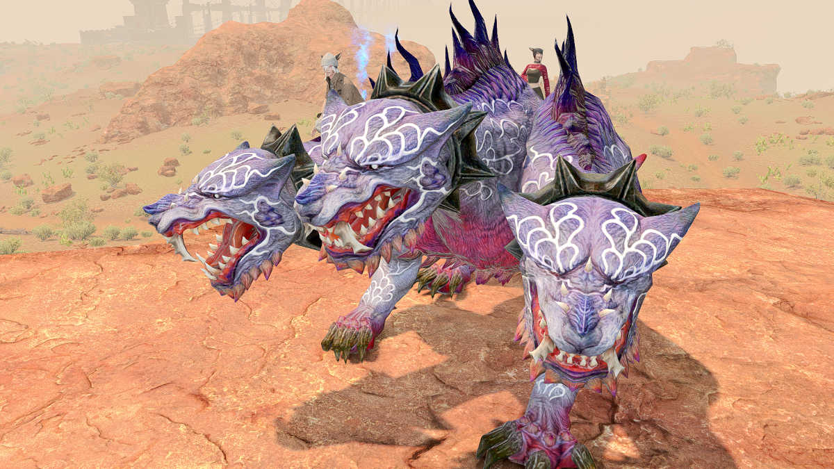 Cerberus mount in FFXIV