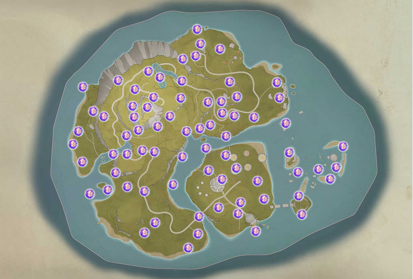 Dews of Firework locations in Infinity Nikki