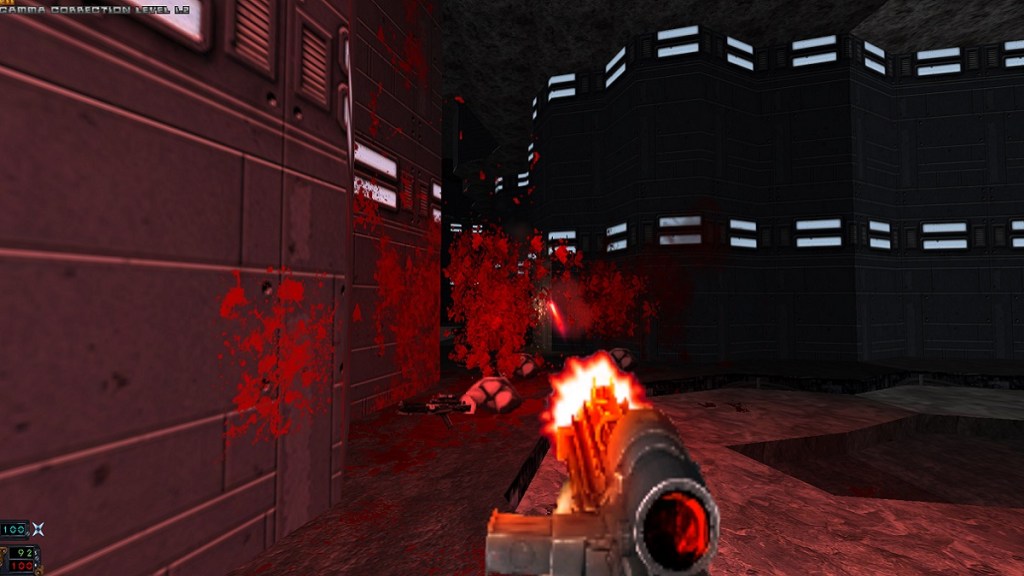 Doom 2: a Star Wars Dark Forces mod, showing the gory aftermath of Stormtroopers being gunned down.