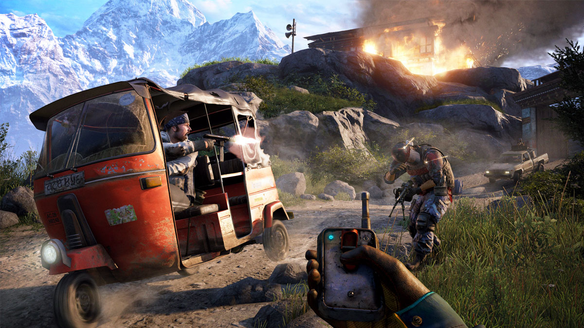 Combat action in Far Cry 4