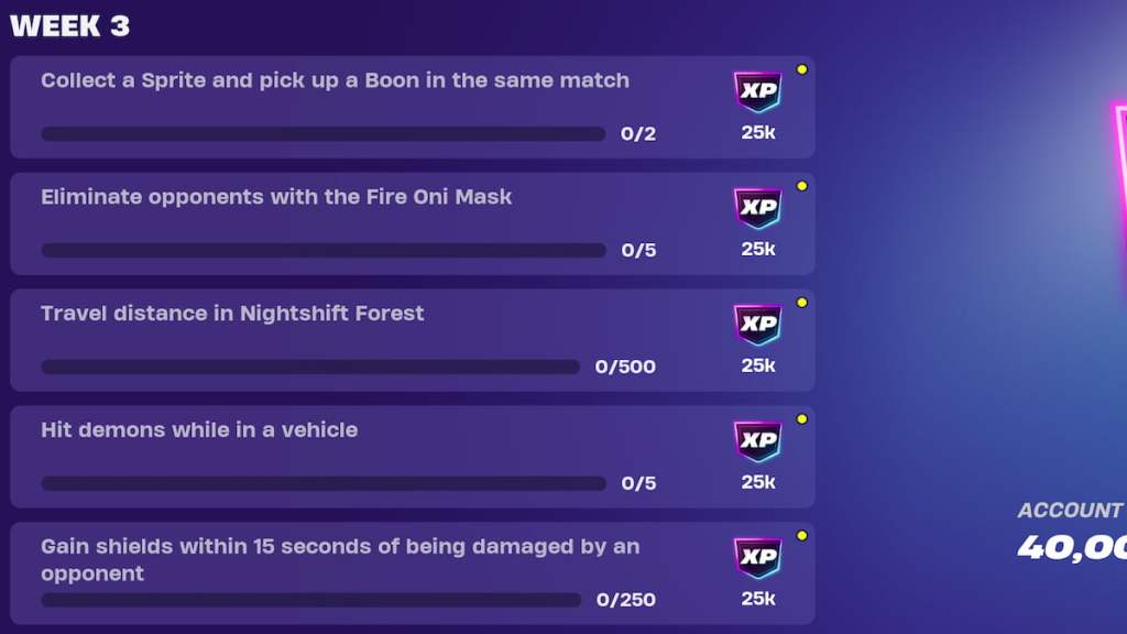 Fortnite Chapter 6 Season 1 week three quests