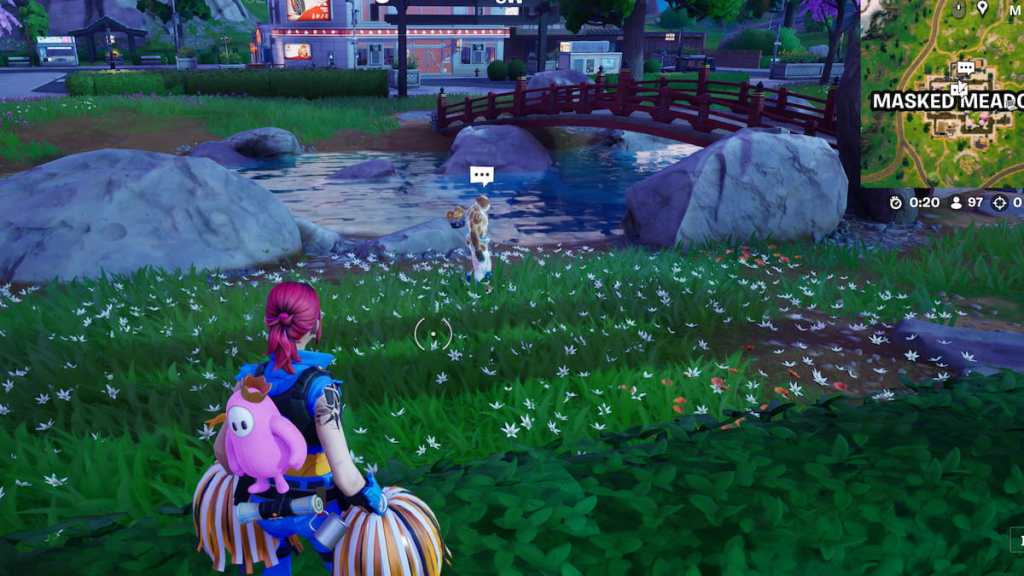 Fortnite Doughberman npc in Masked Meadows