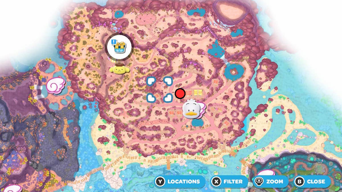 Hello Kitty Island Adventure ingot crafting recipe on map