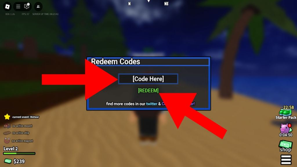 How to redeem Dig It codes step 2