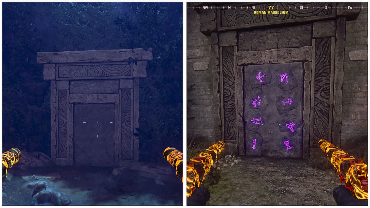 Door with symbols in BO6 Zombies