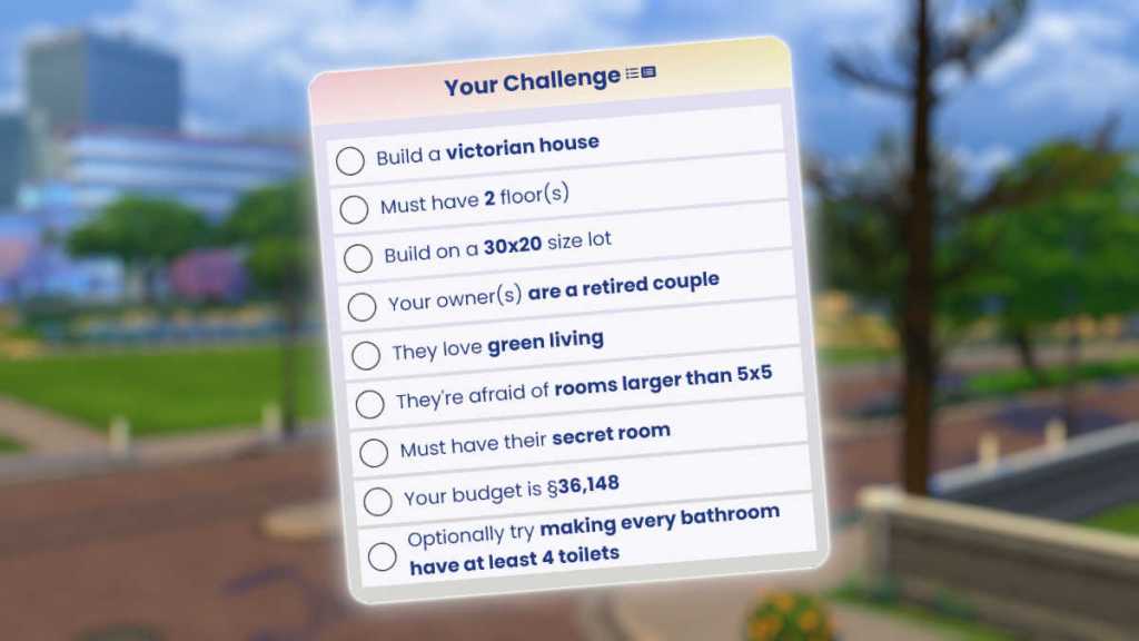 The Random Challenge in The Sims 4