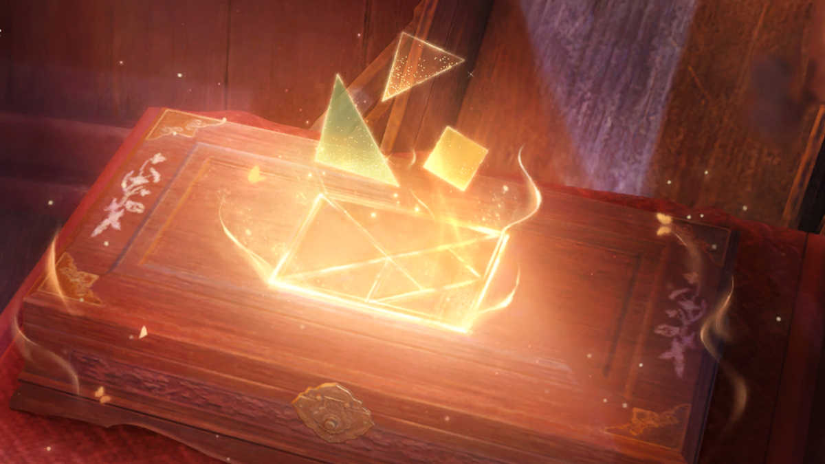 Tangram artwork in Infinity Nikki