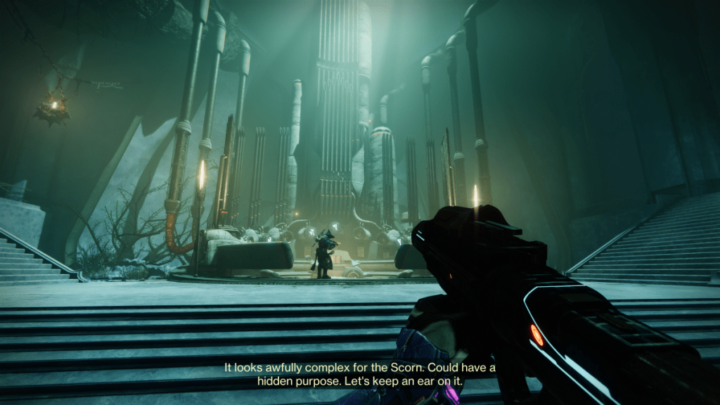 Destiny 2 organ hall in Kell's Fall Exotic mission.