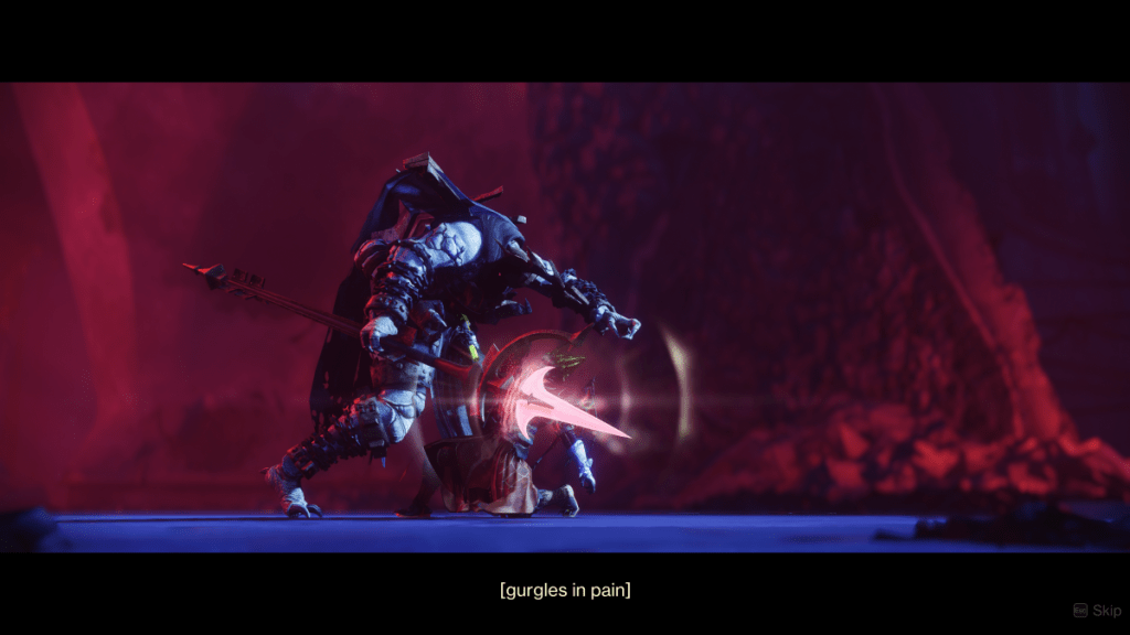 Fikrul's death in Destiny 2 during the Kell's Fall Exotic mission.