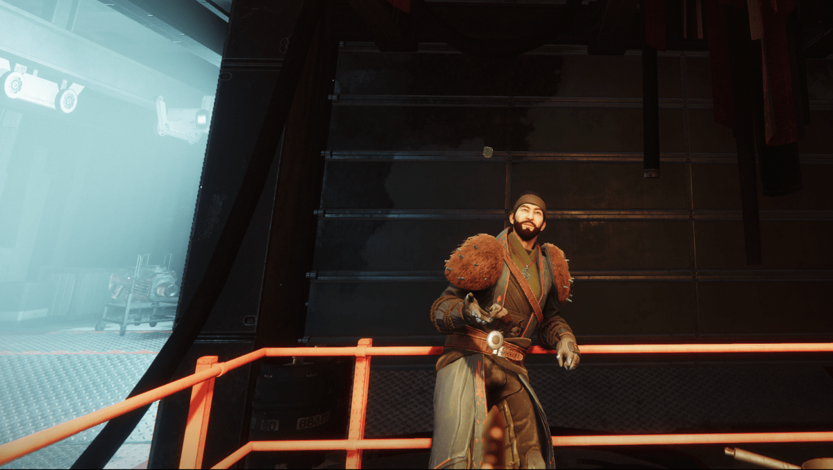 Drifter flipping a coin in Destiny 2.