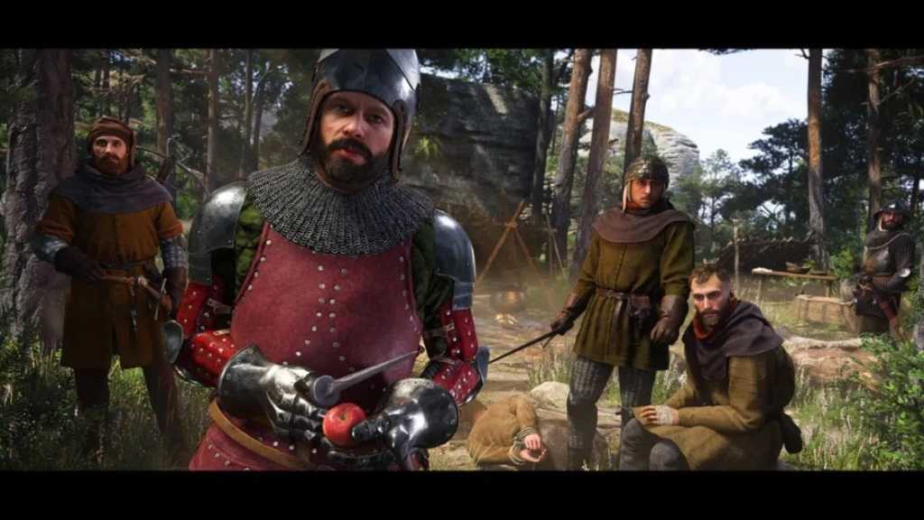 Bandits at a camp site in Kingdom Come Deliverance 2.