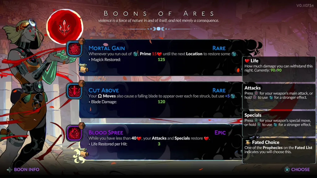 The Blood Spree boon in Hades 2.