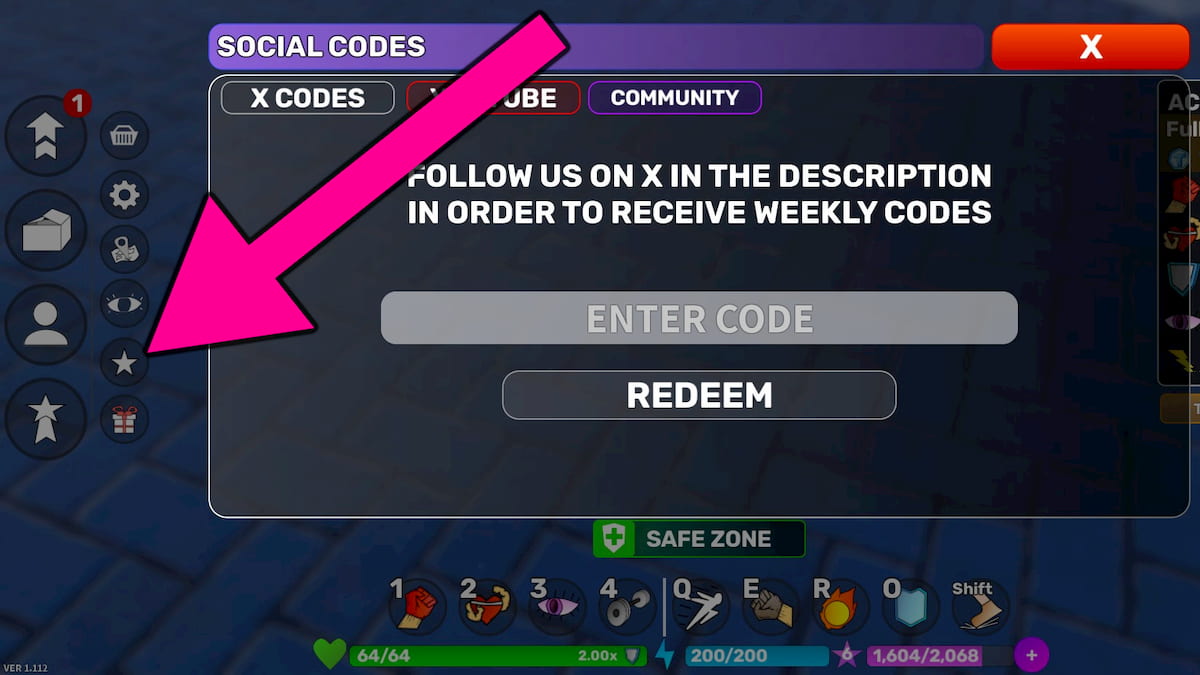 How to redeem Super Power League codes.