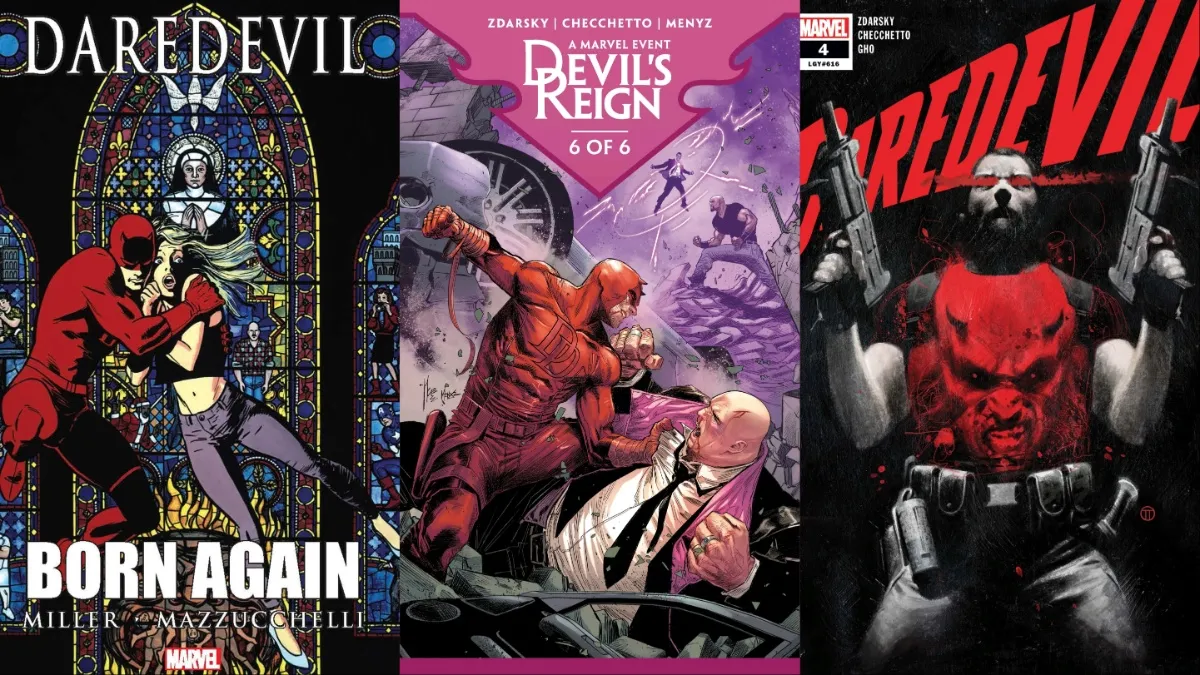 Marvel Daredevil Tri Feature (Born Again, Devil's Reign #6, Daredevil #4)