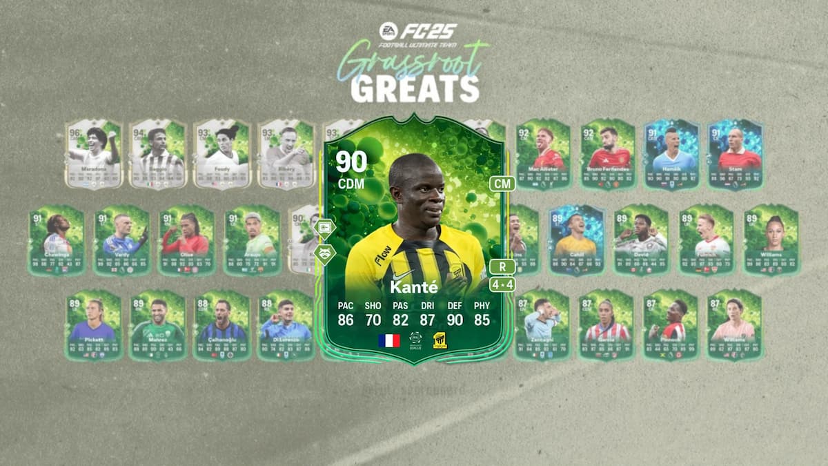 EA FC 25 N'Golo Kante Grassroots Greats SBC solutions