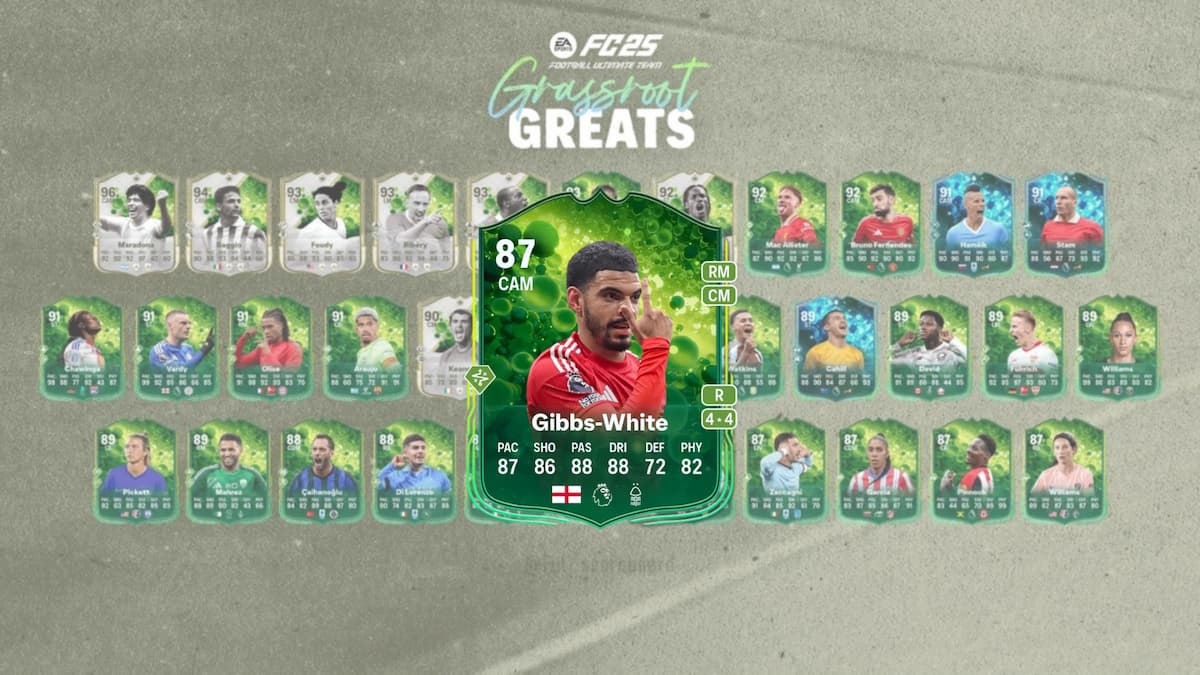 EA FC 25 Gibbs-White Grassroot Greats Objective rewards