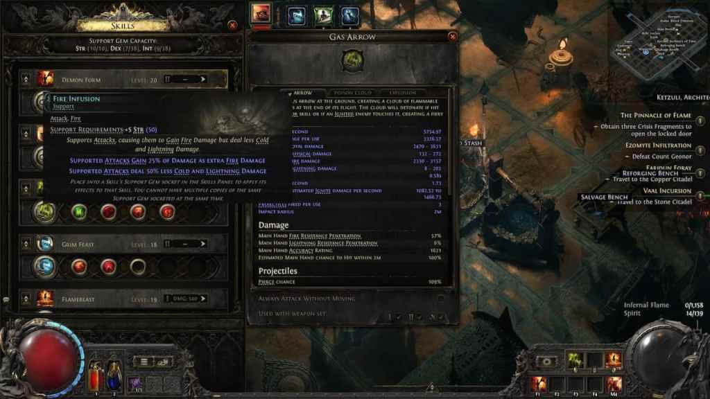 Gas Arrow Fire Infusion in Path of Exile 2