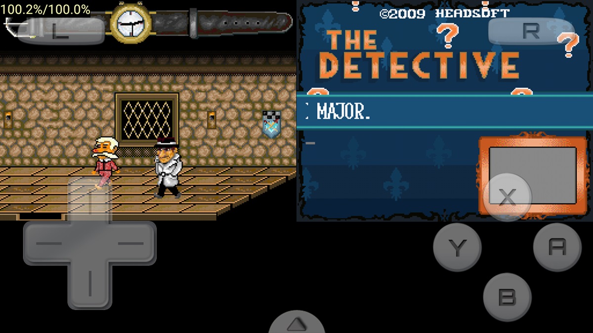 The Detective Game running on DraStic