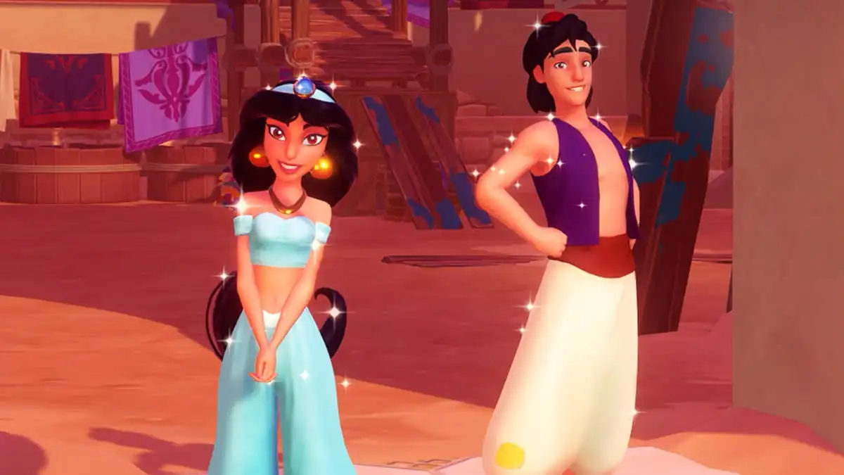 Disney Dreamlight Valley Aladdin and Jasmine