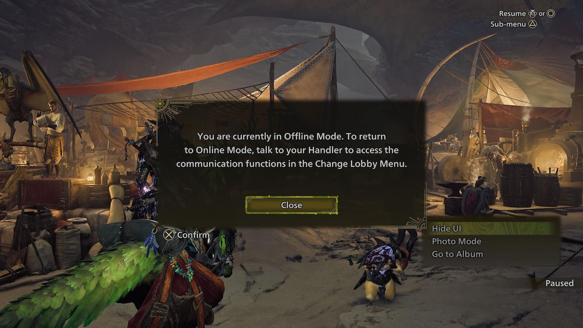 MHW Offline Mode