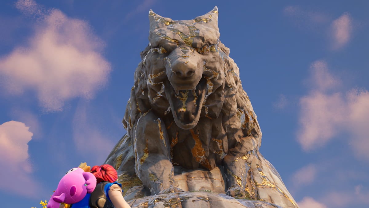 Fortnite join the wolf pack statue