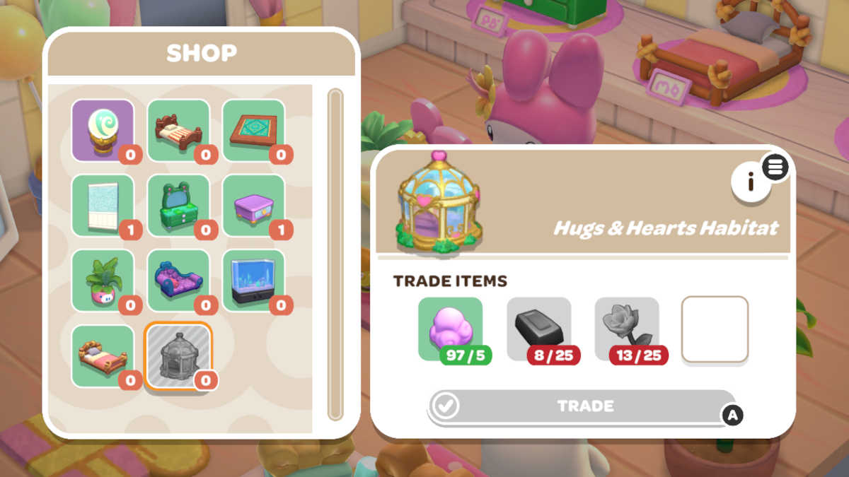 Hugs & Hearts Habitat for sale from My Melody in Hello Kitty Island Adventure