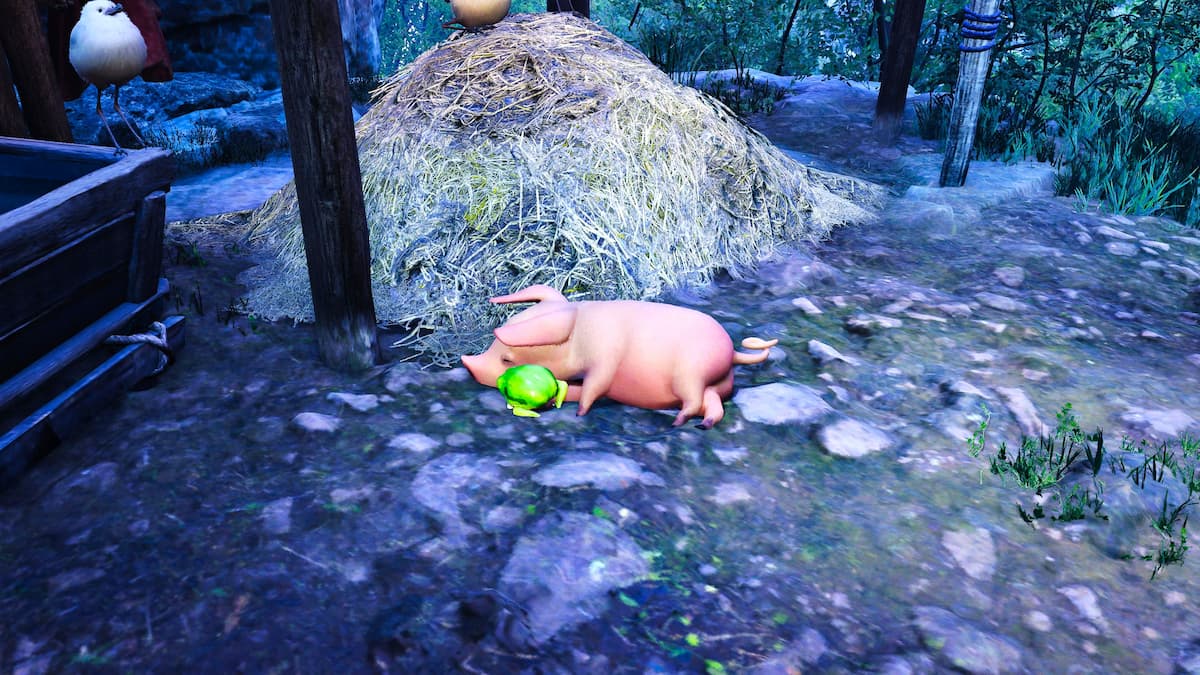 Poogie sleeping in Monster Hunter Wilds