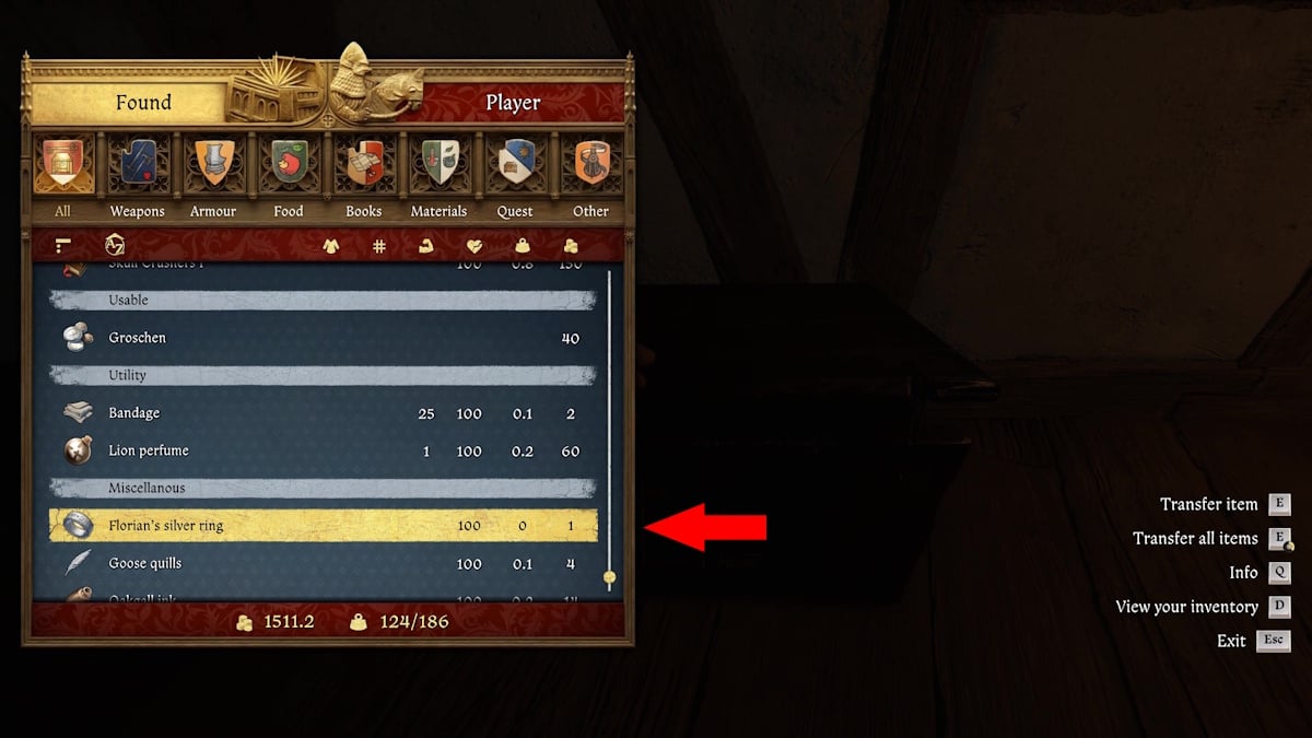 Kingdom Come Deliverance 2 - Florian's ring prank - Florian's silver ring