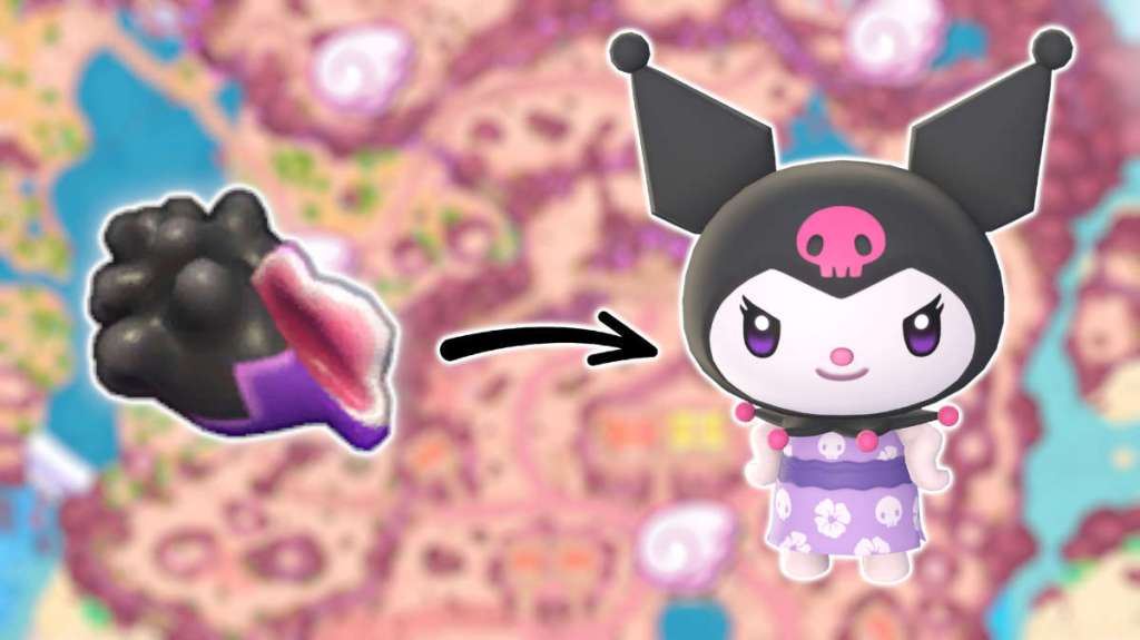 Kuromi and the Purple Echo Conch in Hello Kitty Island Adventure