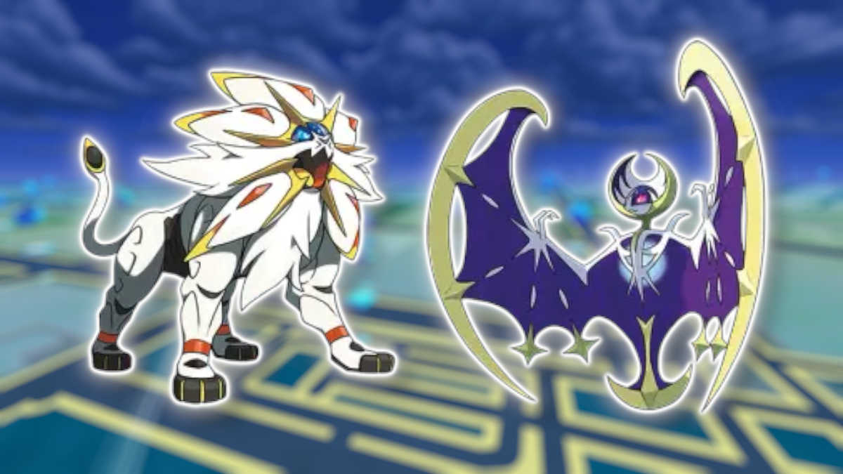 Solgaleo and Lunala in Pokémon GO