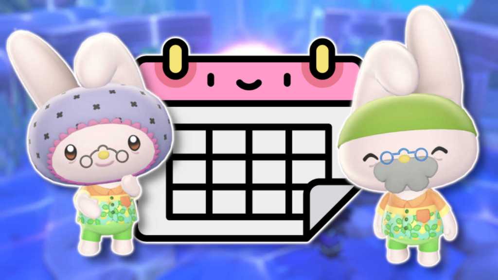 My Melody's Grandma and Grandpa visitor schedule in Hello Kitty Island Adventure