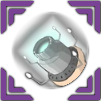 The icon for the Gamma Beam skill of the Purple Eyes Clan in Ninja Time Roblox experience