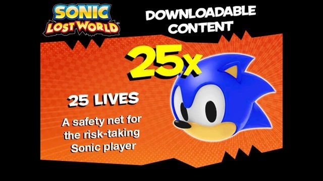 Sonic Lost World's dumb ad for the DLC