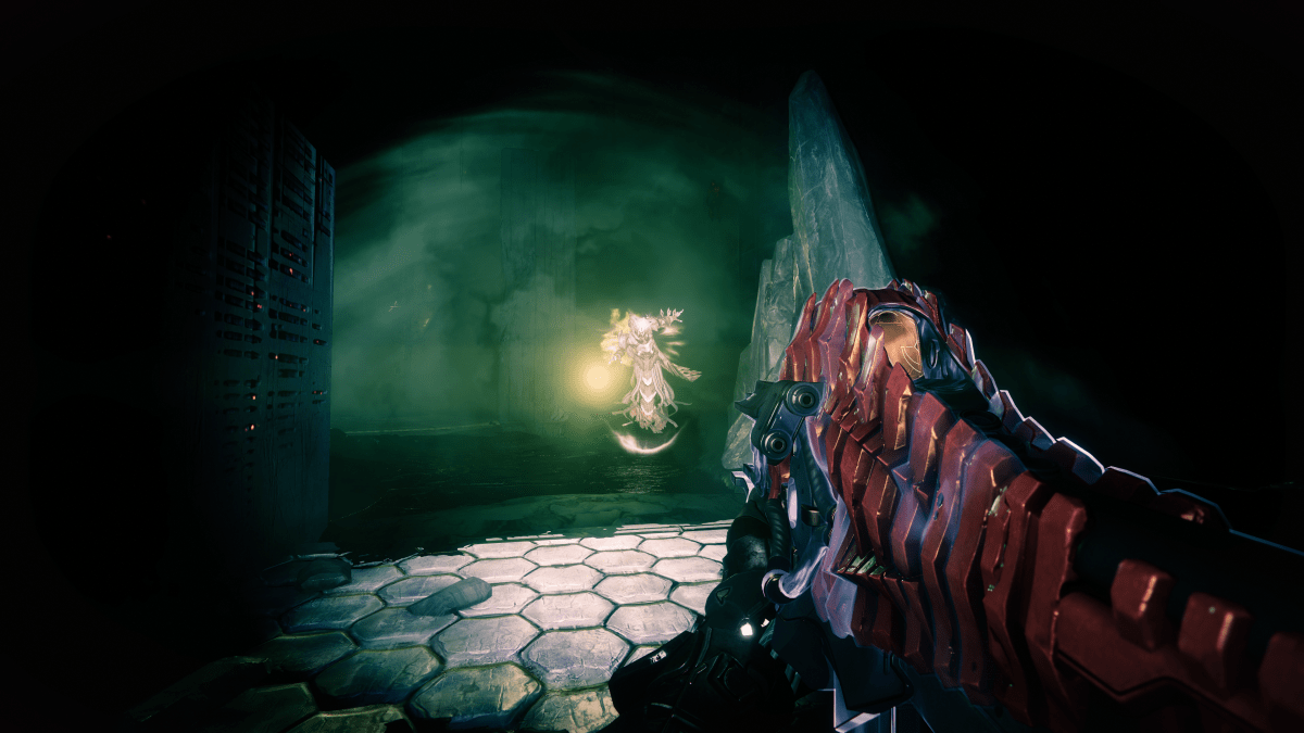 Destiny 2 Hive Wizard in the Catacombs.