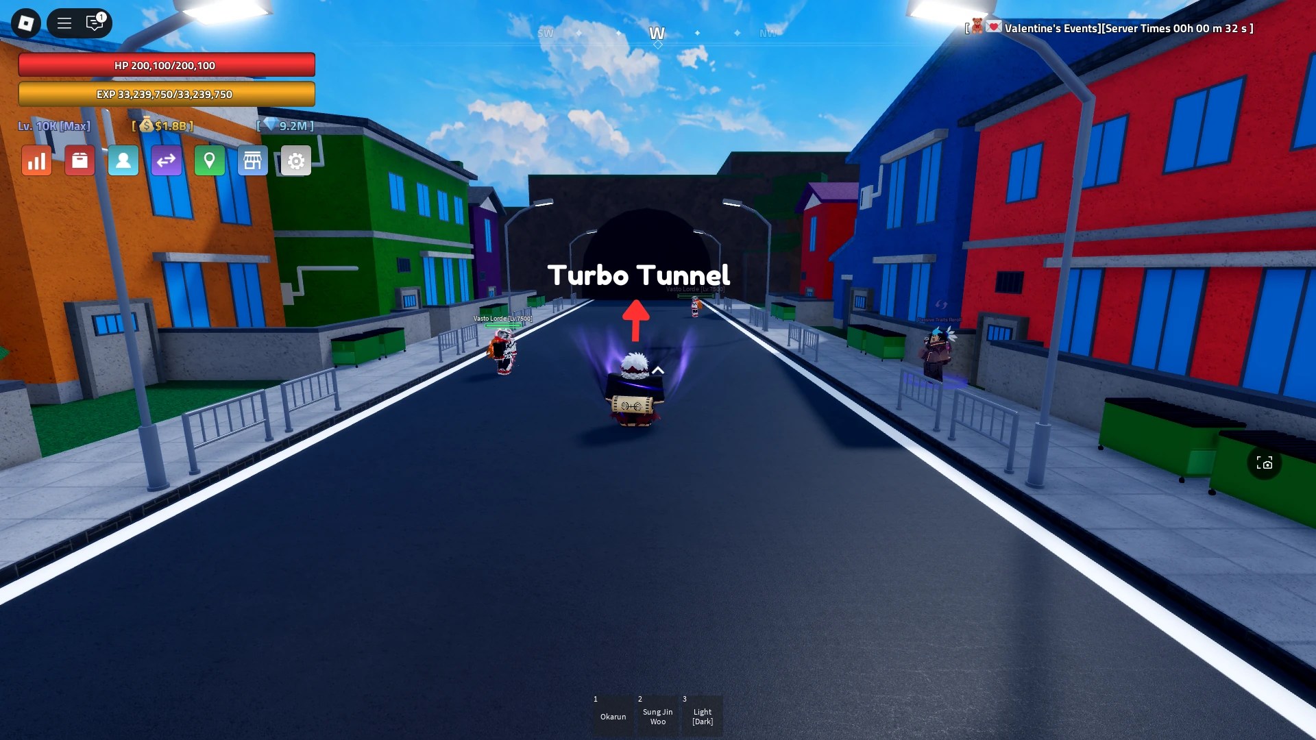 Location of the Turbo Tunnel in Karakura Town in the Verse Piece Roblox experience