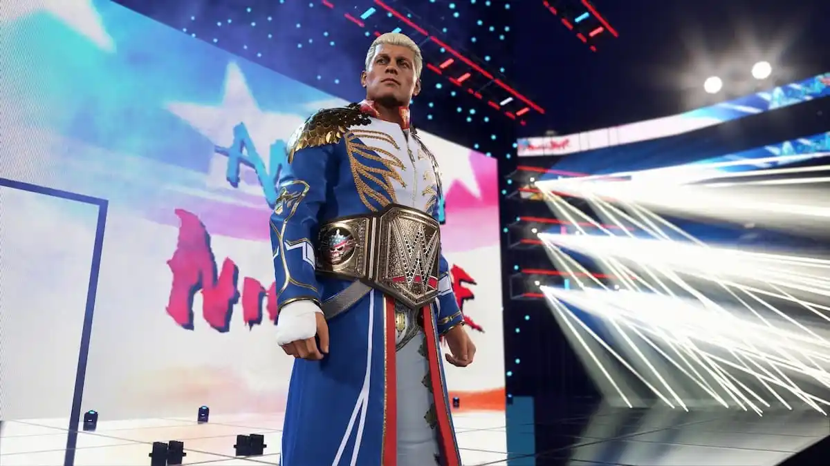 Cody Rhodes in WWE 2K25 in an unlockable persona