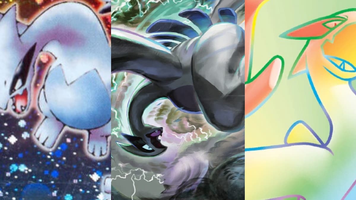 Various Pokemon TCG Artwork Lugia cards