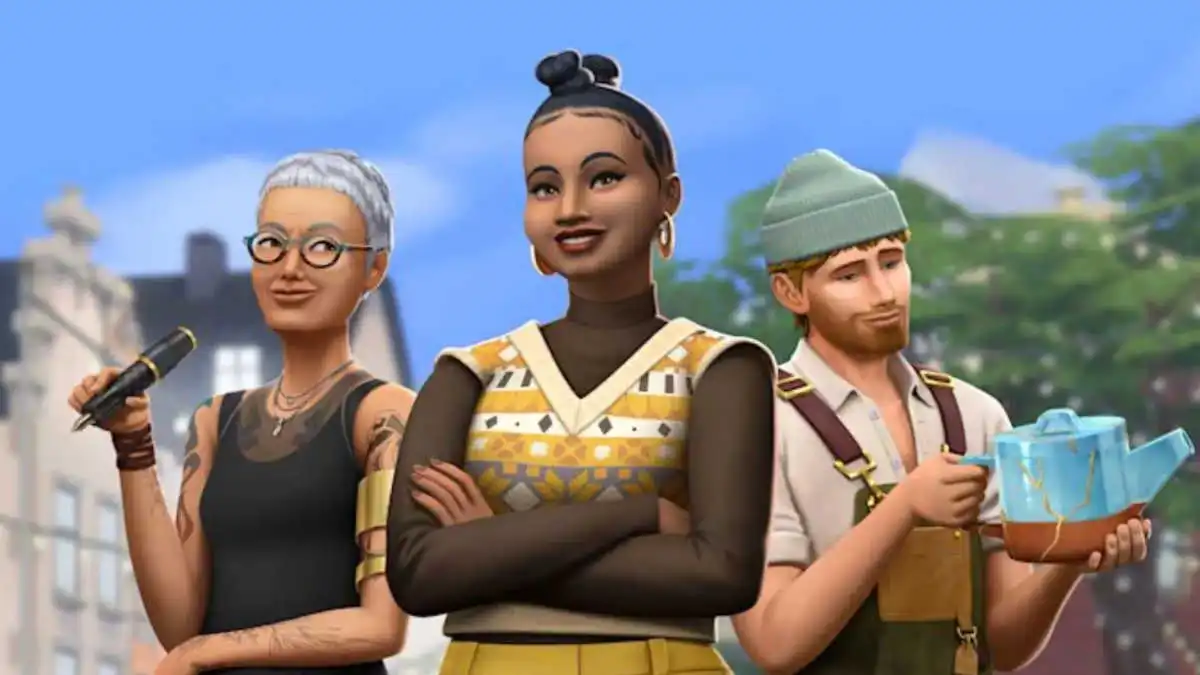 The Sims 4: Businesses and Hobbies key art