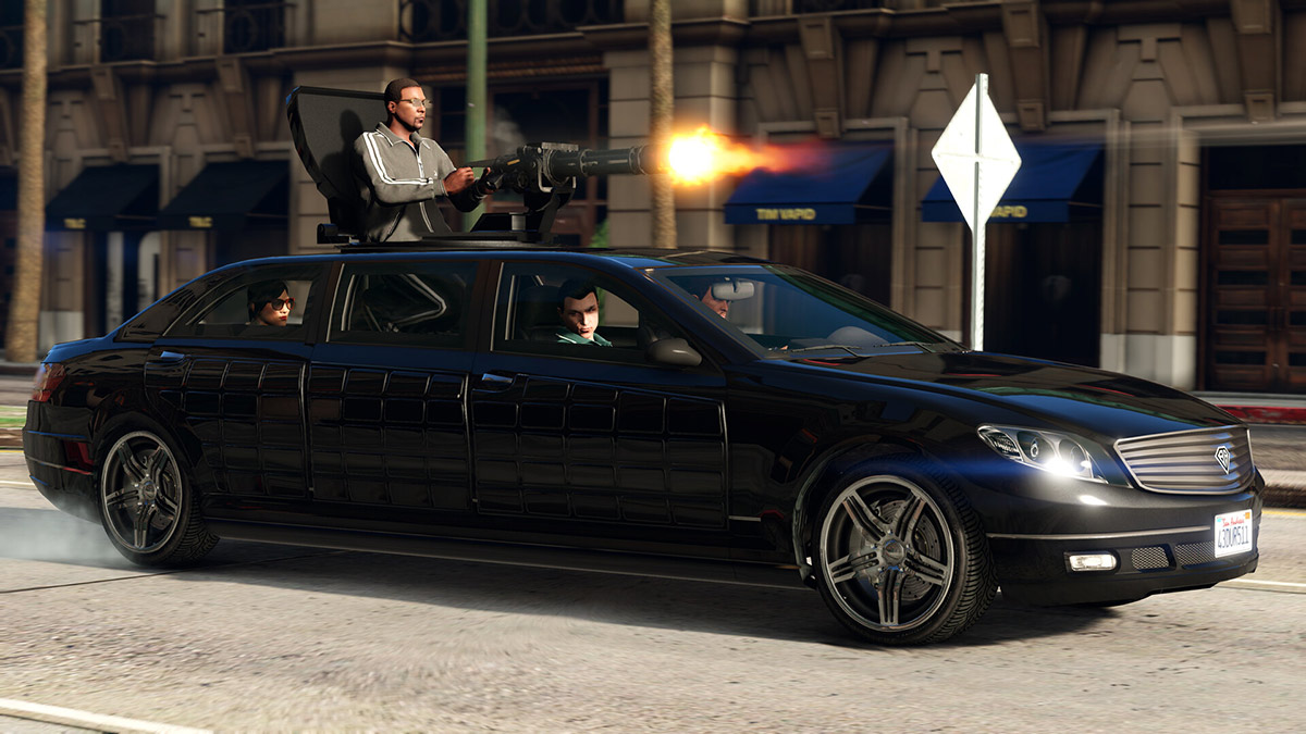 Best settings for GTA 5 Enhanced Edition (PC) - shooting a gun on a car